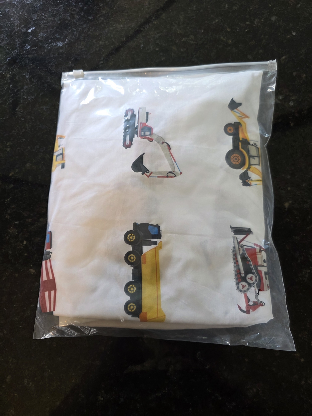 White Construction Crib Sheets